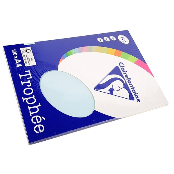 A4 80g paper (azure) | Clairefontaine | 100 sheets 250000 - 1