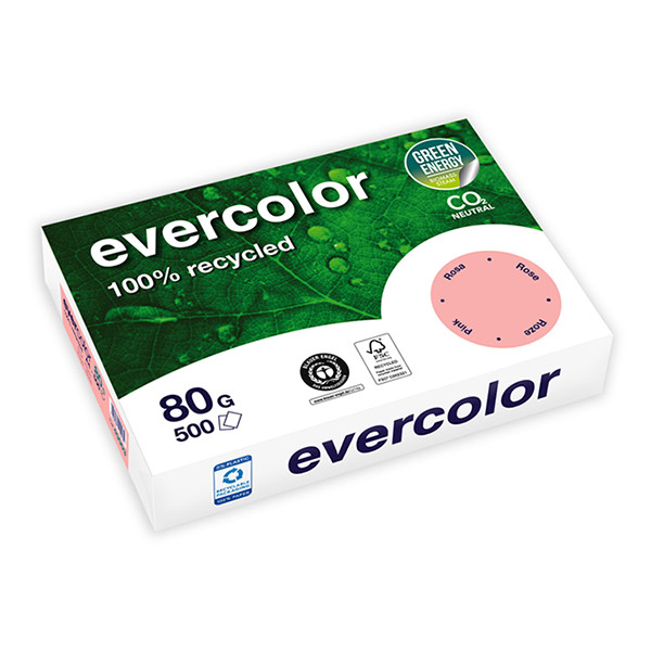 A4 80g paper (pink) | Clairefontaine Evercolor recycled | 500 sheets 250388 - 1