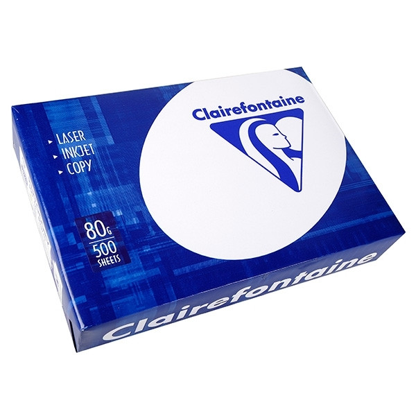 A4 80g paper with 2-hole punch | Clairefontaine Clairalfa | 500 sheets 250298 - 1