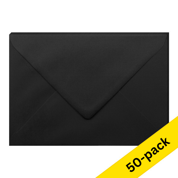 Clairefontaine C5 black coloured envelopes, 120g (10 x 5-pack) 424769 - 1