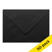 Clairefontaine C5 black coloured envelopes, 120g (10 x 5-pack) 424769