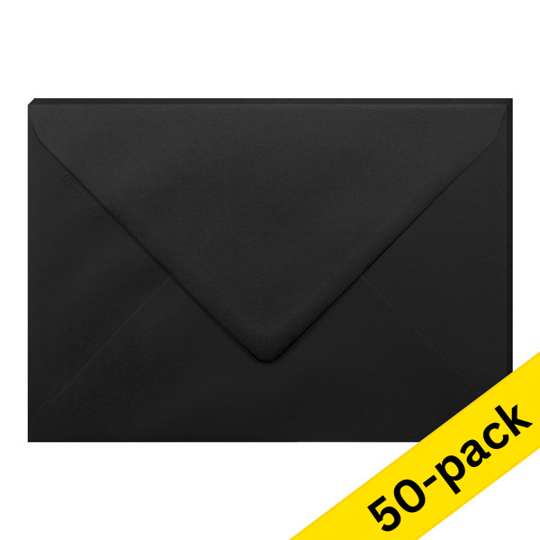 C5 envelope 162 x 229mm | black self-adhesive, 120g | Clairefontaine | 50-pack 424769 - 1