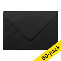 C5 envelope 162 x 229mm | black self-adhesive, 120g | Clairefontaine | 50-pack