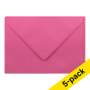 C5 envelope 162 x 229mm | intense pink self-adhesive, 120g | Clairefontaine | 5-pack