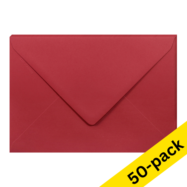 C5 envelope 162 x 229mm | intense red self-adhesive, 120g | Clairefontaine | 50-pack 424768 - 1