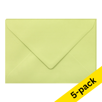 C5 envelope 162 x 229mm | leaf green self-adhesive, 120g | Clairefontaine | 5-pack 250341