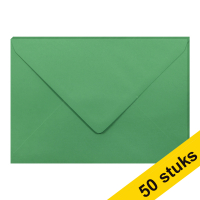 Clairefontaine C5 forest green coloured envelopes, 120g (10 x 5-pack)