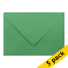 Clairefontaine C5 forest green coloured envelopes, 120g (5-pack)