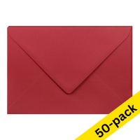 Clairefontaine C5 intense red coloured envelopes, 120g (10 x 5-pack)