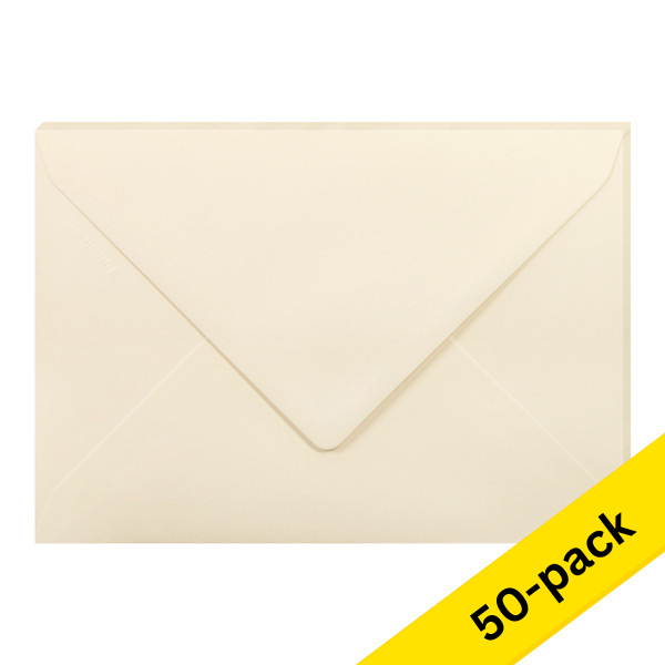 Clairefontaine C5 ivory coloured envelopes, 120g (10 x 5-pack) 424761 - 1