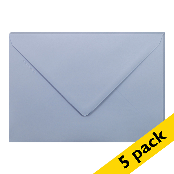 Clairefontaine C5 lavender coloured envelopes, 120g (5-pack) 26722C 250344 - 1