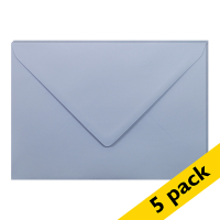 Clairefontaine C5 lavender coloured envelopes, 120g (5-pack) 26722C 250344