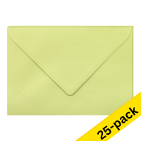 Clairefontaine C5 leaf green coloured envelopes, 120g (5 x 5-pack)