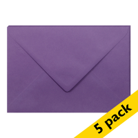 Clairefontaine C5 lilac coloured envelopes, 120g (5-pack) 26602C 250346
