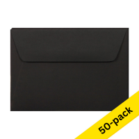 Clairefontaine C6 black coloured envelopes, 120g (10 x 5-pack) 424781