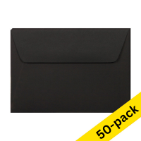 C6 envelope 114 x 162mm | black self-adhesive, 120g | Clairefontaine | 50-pack