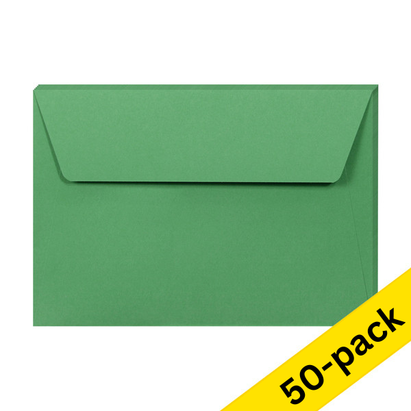 C6 envelope 114 x 162mm | forest green self-adhesive, 120g | Clairefontaine | 50-pack 424775 - 1