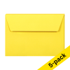 C6 envelope 114 x 162mm | intense yellow self-adhesive, 120g | Clairefontaine | 5-pack 250331 - 1