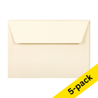 C6 envelope 114 x 162mm | ivory self-adhesive, 120g | Clairefontaine | 5-pack 250328