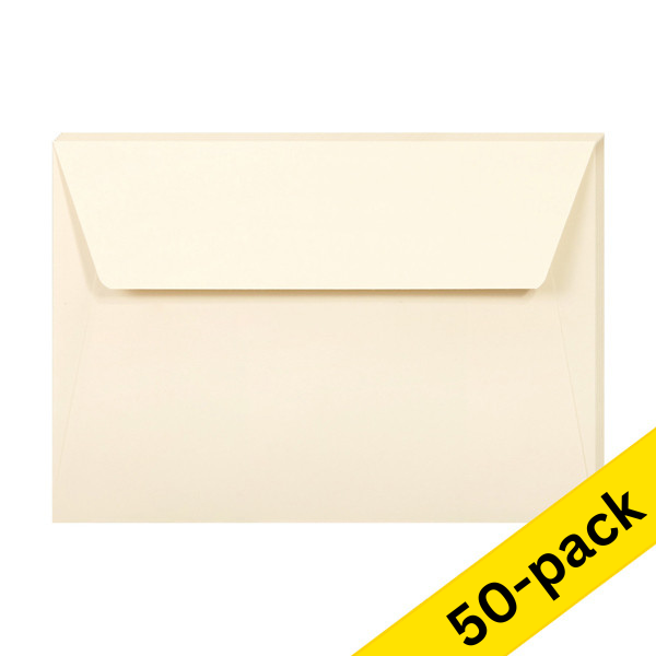 C6 envelope 114 x 162mm | ivory self-adhesive, 120g | Clairefontaine | 50-pack 424773 - 1