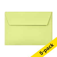 C6 envelope 114 x 162mm | leaf green self-adhesive, 120g | Clairefontaine | 5-pack 250329