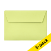 C6 envelope 114 x 162mm | leaf green self-adhesive, 120g | Clairefontaine | 5-pack