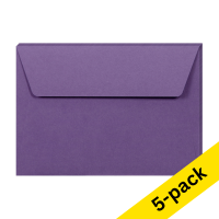 C6 envelope 114 x 162mm | lilac self-adhesive, 120g | Clairefontaine | 5-pack 250334