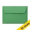 Clairefontaine C6 forest green coloured envelopes, 120g (10 x 5-pack)