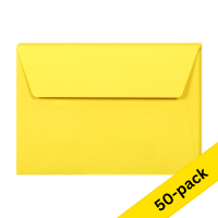 Clairefontaine C6 intense yellow coloured envelopes, 120g (10 x 5-pack) 424776
