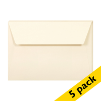 Clairefontaine C6 ivory coloured envelopes, 120g (5-pack) 26446C 250328