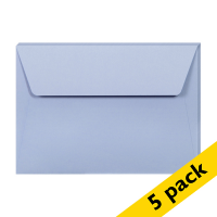 Clairefontaine C6 lavender coloured envelopes, 120g (5-pack) 26726C 250332