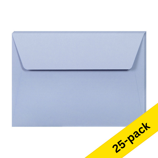 Clairefontaine C6 lavender coloured envelopes, 120g (5 x 5-pack) 424777 - 1