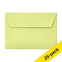 Clairefontaine C6 leaf green coloured envelopes, 120g (5 x 5-pack) 424774