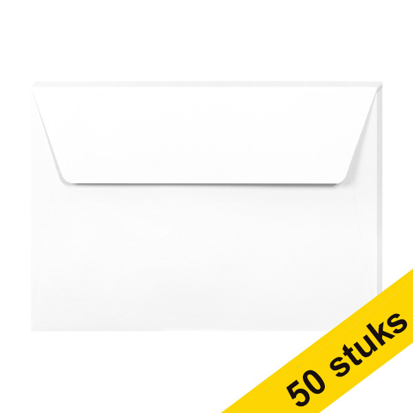 Clairefontaine C6 white coloured envelopes, 120g (10 x 5-pack) 424772 - 1