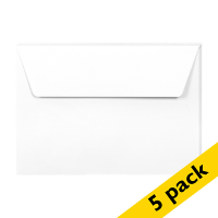Clairefontaine C6 white coloured envelopes, 120g (5-pack) 26436C 250327