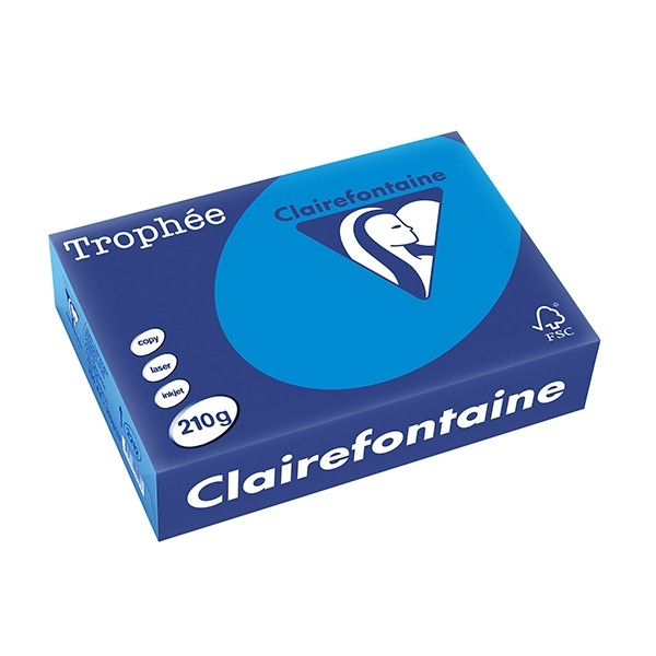 Clairefontaine Caribbean blue A4 coloured paper, 210 gsm (250 sheets) 2212C 250101 - 1