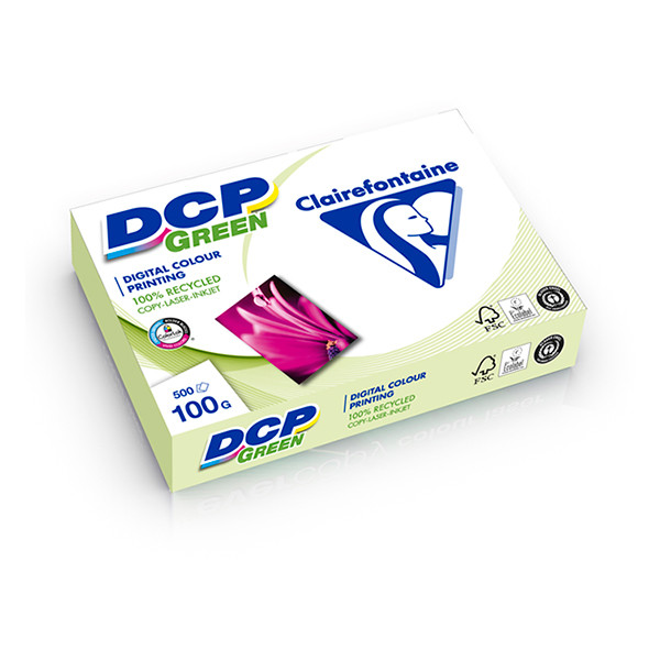 Clairefontaine DCP green A4 coloured paper, 100gsm (500 sheets) 250378 - 1