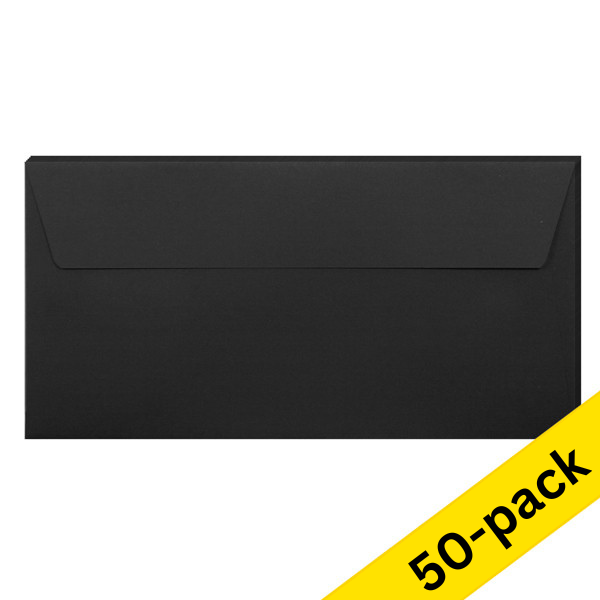 DL (EA5/6) envelope 110 x 220mm | black self-adhesive, 120g | 50-pack 424793 - 1