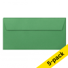 DL (EA5/6) envelope 110 x 220mm | forest green self-adhesive, 120g | Clairefontaine | 5-pack