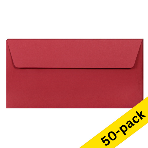 DL (EA5/6) envelope 110 x 220mm | intense red self-adhesive, 120g | Clairefontaine | 50-pack 424792 - 1