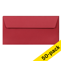 DL (EA5/6) envelope 110 x 220mm | intense red self-adhesive, 120g | Clairefontaine | 50-pack