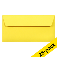 DL (EA5/6) envelope 110 x 220mm | intense yellow self-adhesive, 120g | Clairefontaine | 25-pack