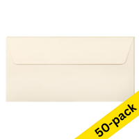 DL (EA5/6) envelope 110 x 220mm | ivory self-adhesive, 120g | Clairefontaine | 50-pack