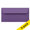 DL (EA5/6) envelope 110 x 220mm | lilac self-adhesive, 120g | Clairefontaine | 5-pack