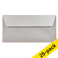 DL (EA5/6) envelope 110 x 220mm | silver self-adhesive, 120g | Clairefontaine | 25-pack