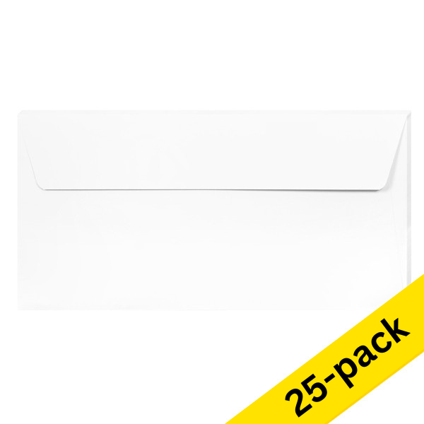 DL (EA5/6) envelope 110 x 220mm | white self-adhesive, 120g | Clairefontaine | 25-pack 424784 - 1