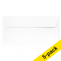 DL (EA5/6) envelope 110 x 220mm | white self-adhesive, 120g | Clairefontaine | 5-pack 250315