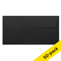 Clairefontaine EA5/6 black coloured envelopes, 120g (10 x 5-pack) 424793