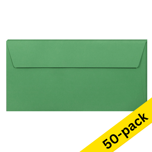 Clairefontaine EA5/6 forest green coloured envelopes, 120g (10 x 5-pack) 424787 - 1