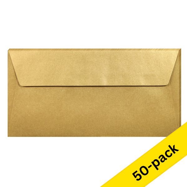 Clairefontaine EA5/6 gold coloured envelopes, 120g (10 x 5-pack) 424795 - 1